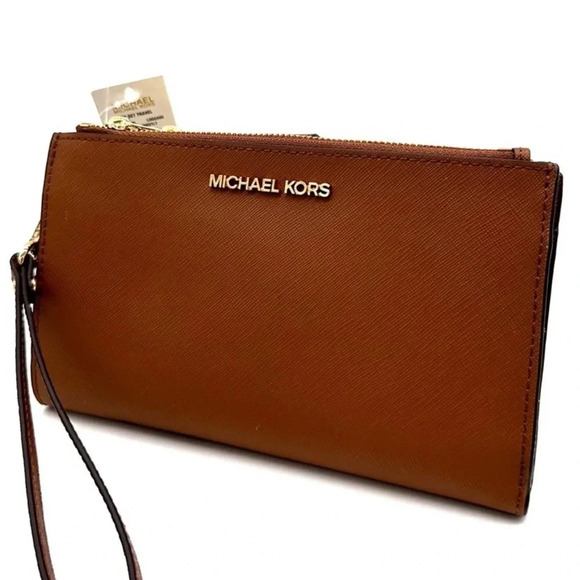 Michael Kors Handbags - Michael Kors Large Double Zip Wallet Wristlet Luggage
